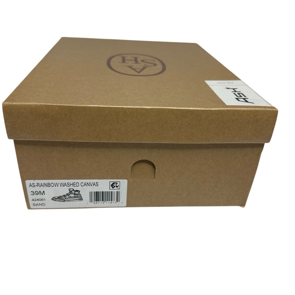 NEW W/BOX ASH Rainbow Washed Canvas High Top Sneakers in Sand 39 - Picture 9 of 13